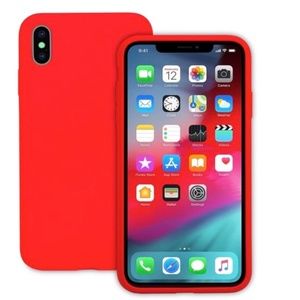 iPhone XS Mac red silicone case